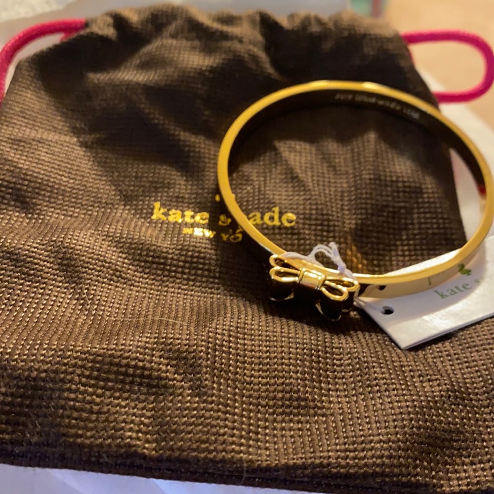 NWT Kate Spade gold bow bracelet